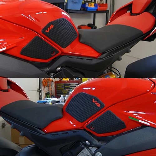 Adesivi Gomma Per Serbatoio DUCATI Multistrada V4S 2021 – Kit Grip Laterale Antiscivolo E Protezione Ginocchio - 4