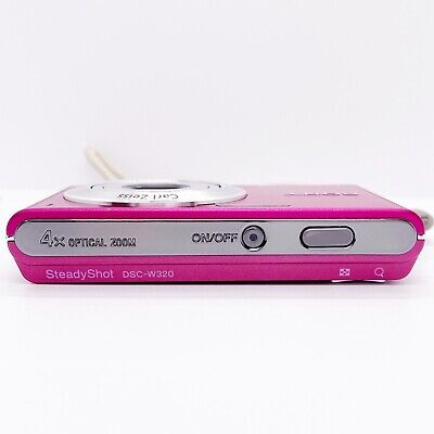 SONY DSC-W320 Digital Camera Pink Cyber-shot 14.1 MP 3.0x SONY DSC-W320 Digital Camera Pink Cyber-shot 14.1 MP 3.0x