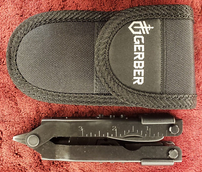 New Gerber Multi-Plier 600 Needlenose 07550N Black with Box and Sheath 6ck