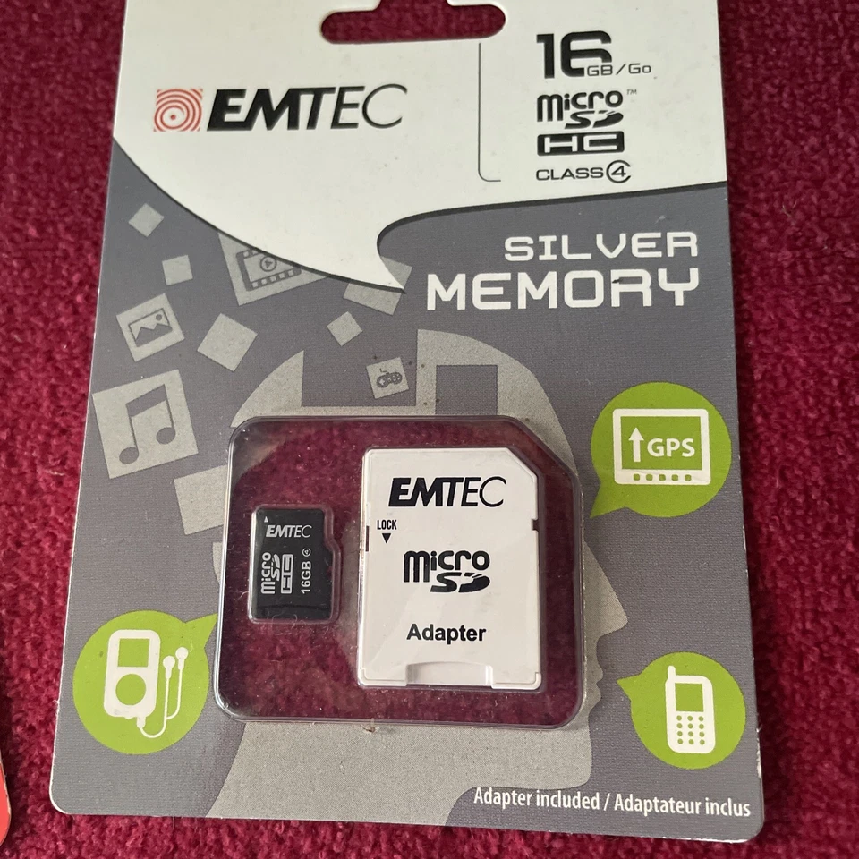 Kingston 8GB Class 4- MicroSDHC Memory Card 32 GB W/ Adpt & Emtec 16 GBLOT OF 3 - Image 3 of 4