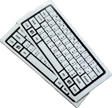 2x Arabic Keyboard Sticker Universal Transparent Black Buy 1 Get 1 Free