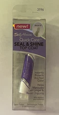 Sally Hansen Quick Care Seal & Shine Top Coat (3196) with Bamboo with Brush Tip