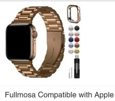  Apple Watch Cinturini di Ricambio 38mm 40mm 41mm Acciaio Inox...