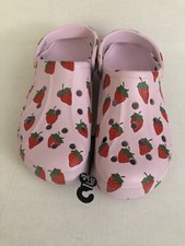 M11/ W 12 Crocs Baya Seasonal Printed Clog Ballerina Pink Strawberries F1