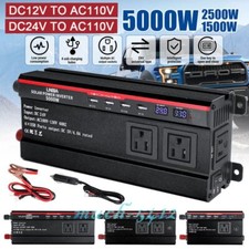 Inversor de Corriente Convertidor de Onda sinusoidal modificada 12V/24V to 110V