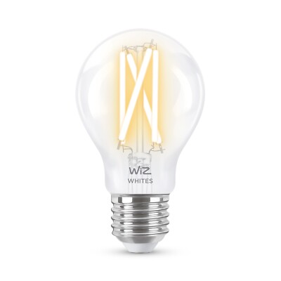 WiZ Whites Filament A60 E27 Clear 3er Pack, Smart Home, dimmbar