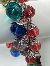 ESTATE, VINTAGE 1950'S, NAPIER LUCITE BRACELET With Filigree Settings. EUC.