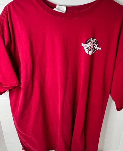 Garth Brooks T Shirt World Tour 2015 Tulsa Trisha Yearwood Size XL Red - Picture 2 of 4