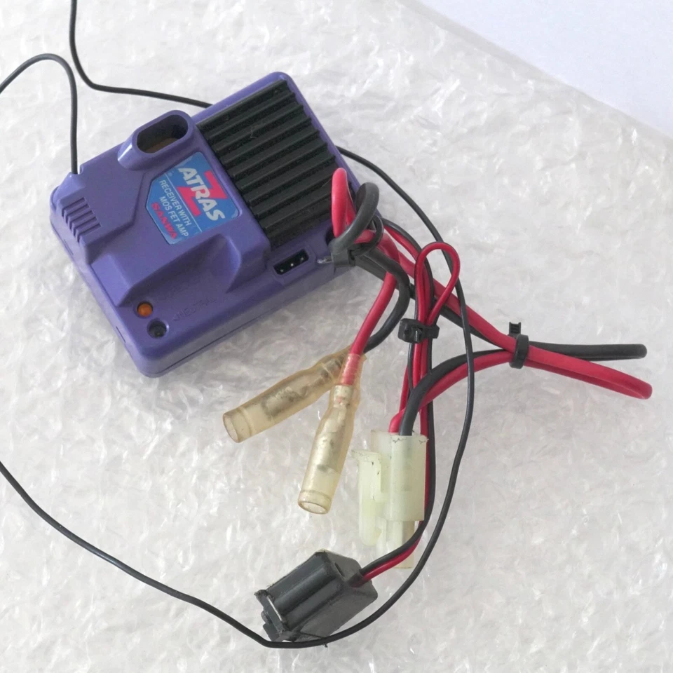 Vintage Sanwa ATRAS Z Receiver with MOS FET Amp ESC Combo – Rare 27MHz RC Japan - Image 2 of 4
