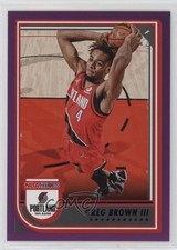 2022-23 Panini NBA Hoops Purple Greg Brown III #214 sq4