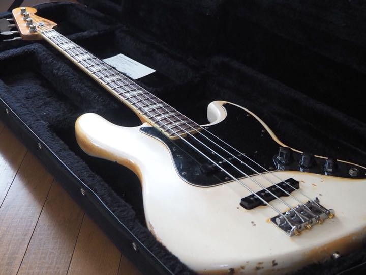 Electric Bass Guitar Fender Jazz Bass 1972 Vintage Olympic White