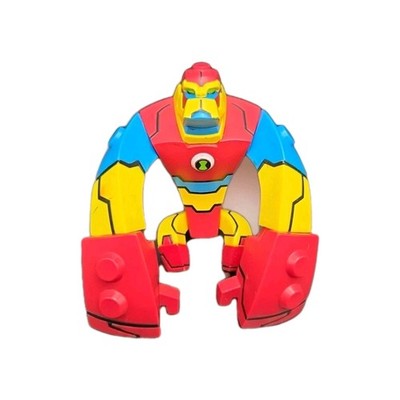 Ben 10 Bloxx 4'' Actionfigur Cartoon Network Bandai 2011 Ben Ten KOSTENLOSER VERSAND 