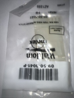 Molex 09-50-3041-p Connector Housing Crimp Contacts LOT OF 8 -Pk of 10 Terminal