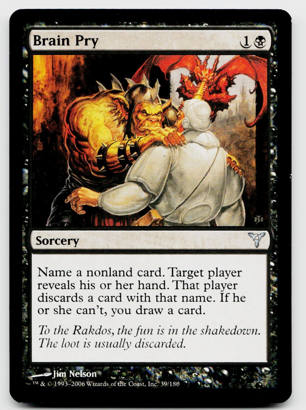 Brain Pry 39 Uncommon Dissension Magic: The Gathering