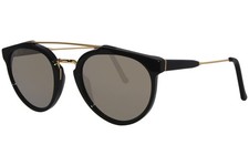 RetroSuperFuture Giaguaro MIO/R SP16 Sunglasses Black/Gold/Ivory Mirror 51mm