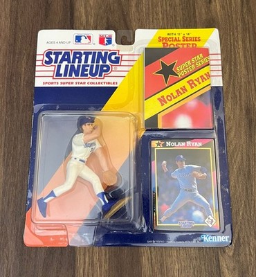 Nolan Ryan Starting Lineup Collectible Figurine New 1992 Edition w/ Card Poster