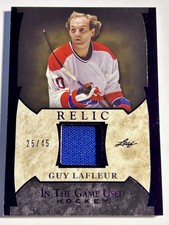 2023 In The Game Used Hockey GUY LAFLEUR Game Used Jersey Relic 25/45