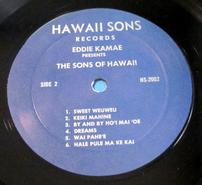 洋楽 The Sons Of Hawaii / 1976 / Used LP Eddie Kamae Presents The Sons Of Hawaii - 1976 Hawaii Sons Records