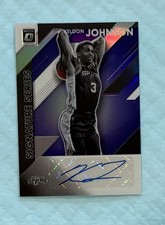 2019-20 Panini Donruss Optic Signature Series Keldon Johnson SS-KJN Purple Prizm