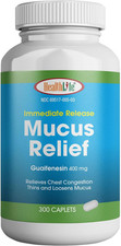 Healthlife Mucus Relief Guaifenesin Caplets 400 Mg, Immediate Release 300 Coun