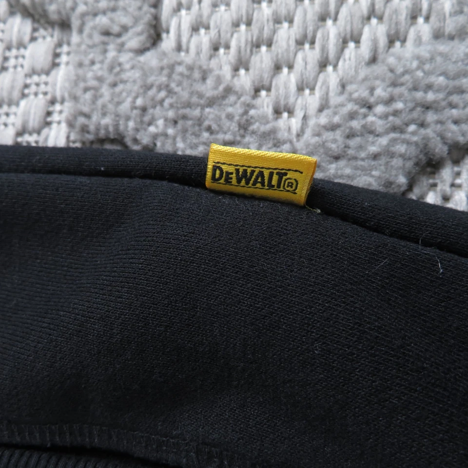 Sudadera con Capucha Dewalt Para Hombres Grande Negra Logan Ropa de Trabajo Resistente Comerciante Industrial Foto 4 de 4