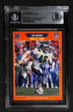 Wes Hopkins Philadelphia Eagles Signed 1989 Pro Set Card Beckett