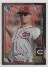 2015 Bowman Draft Chrome Asia Exclusive Black Wave Refractor Tanner Rainey j2c