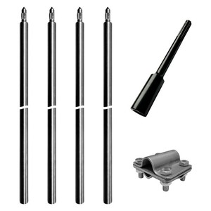 Profondità Erdax SET V4A Ø 20mm incl. SDS-Max e morsetto | 3x1m | 4x1m | 6x1m