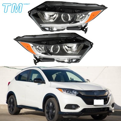 #ad Leftamp;Right Side For Honda HRV 2019 2022 Headlight Assembly Halogen Black Housing $202.87