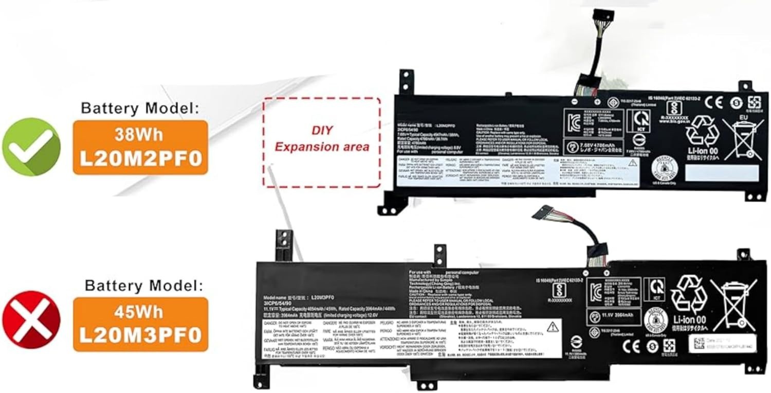 Battery For Lenovo V17 G4-IRU V14 G3 ABA V15 G3 ABA V15 G4-IRU G4-IAH 5B11B36285