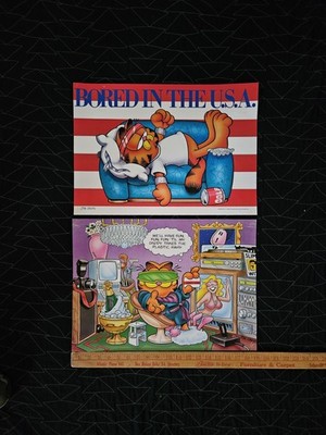 Vtg Argus 1978 Garfield Posters 13.5'' x 19''  Humor Jim Davis Lot Of 2 