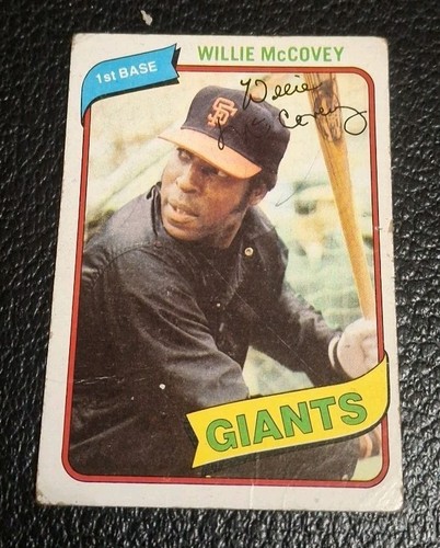 1980 *WILLIE McCOVEY* GIANTS, CREASE, TOPPS (ITEM #744)