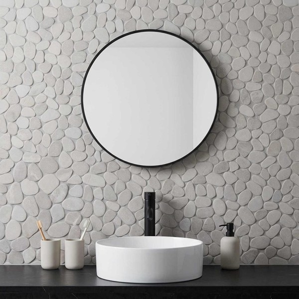 Kieselplatten Taupe 30 X 30 Cm Flusskiesel-image