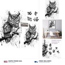 Owl jigsaw puzzle 1000 pieces 19.7x27.6 adult forest bird black ink art