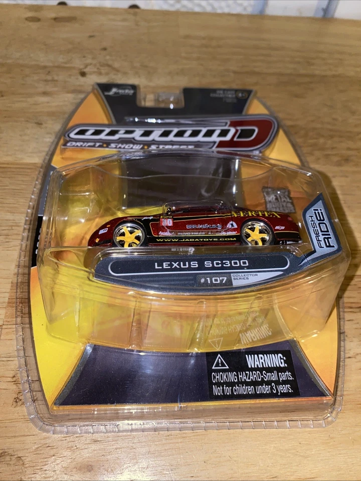 1/64 Jada Toys OPCIÓN D Lexus SC300 rojo vértice 2007 onda 10 #107 Foto 3 de 4