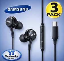 3 Pack USB-C Earbuds Earphones Stereo Braided Cable Original Samsung AKG