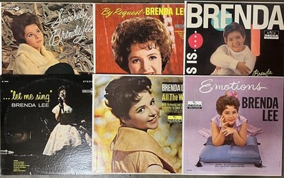 BRENDA LEE LP LOT - LET ME SING/SINCERELY/EMOTIONS/REQUEST/ALL THE WAY vinyl VG+