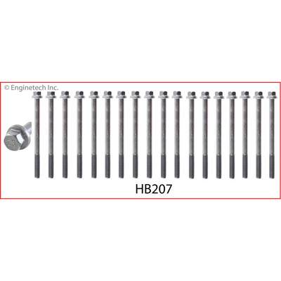 Enginetech Engine Cylinder Head Bolt Set HB207;