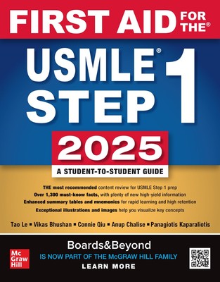 First Aid for the USMLE Step 1 2025 by Tao Le Paperback Book