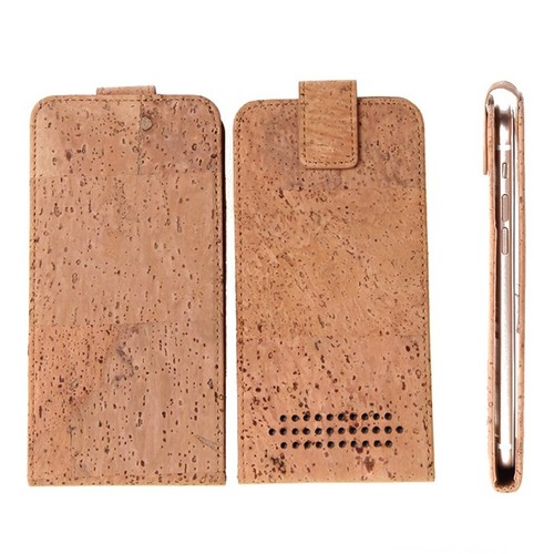 Flipcover für LG Electronics Risio 4 Kork Schutz-Hülle Flipstyle Case - Bild 5 von 6