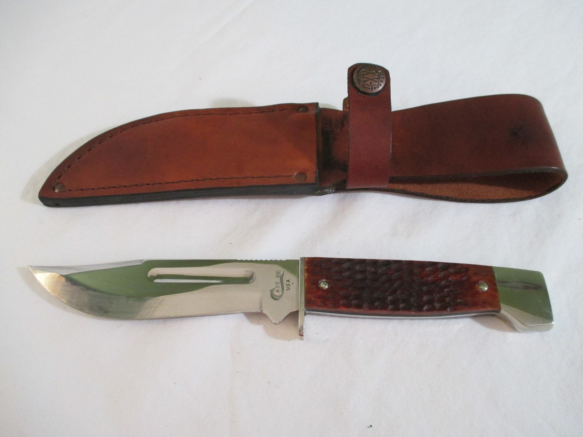 Case XX Fixed Blade Hunter Slab Side 647-5 SS with Sheath | eBay