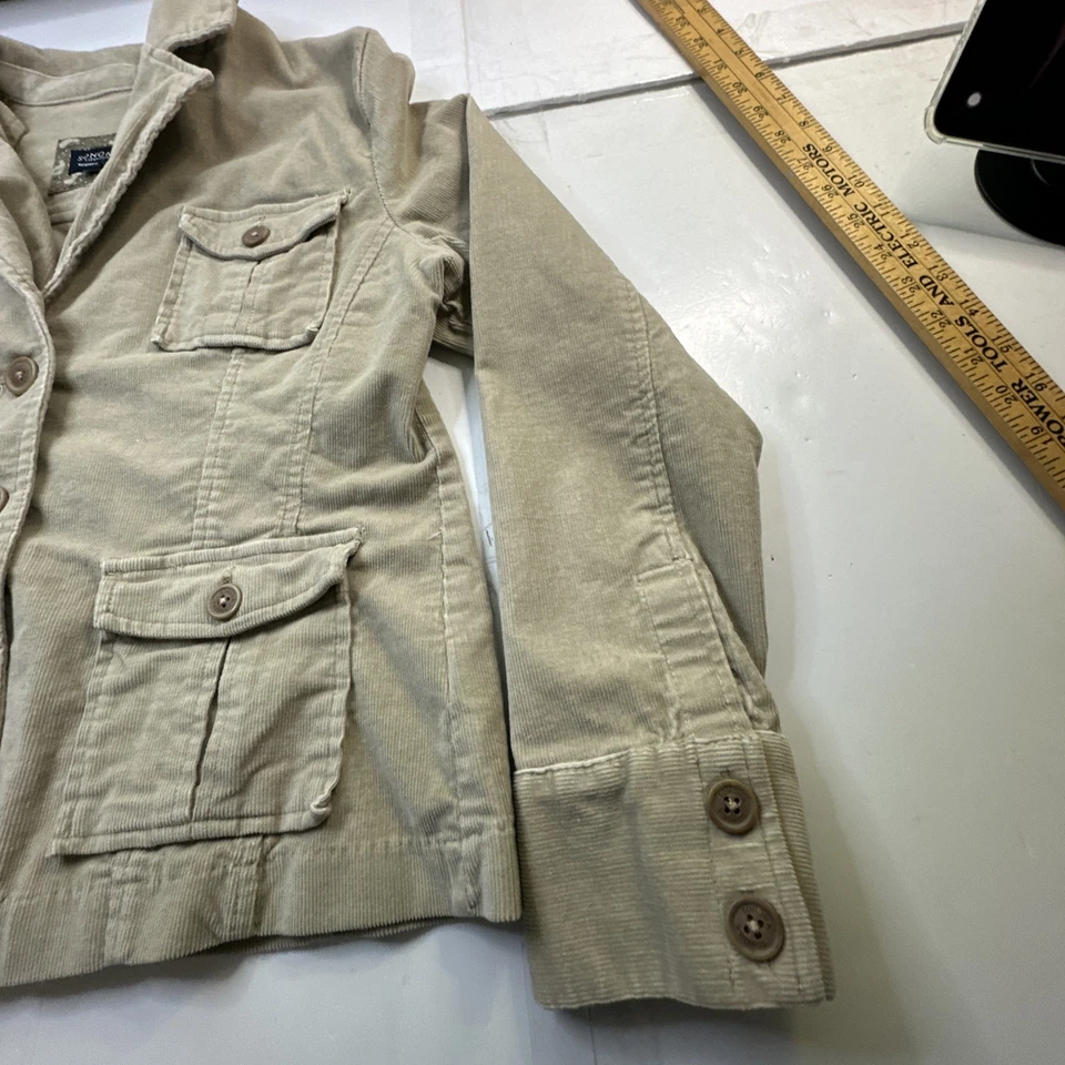 Sonoma женщин вельветовая куртка хаки Sz-L #2008 - Изображение 3 из 4