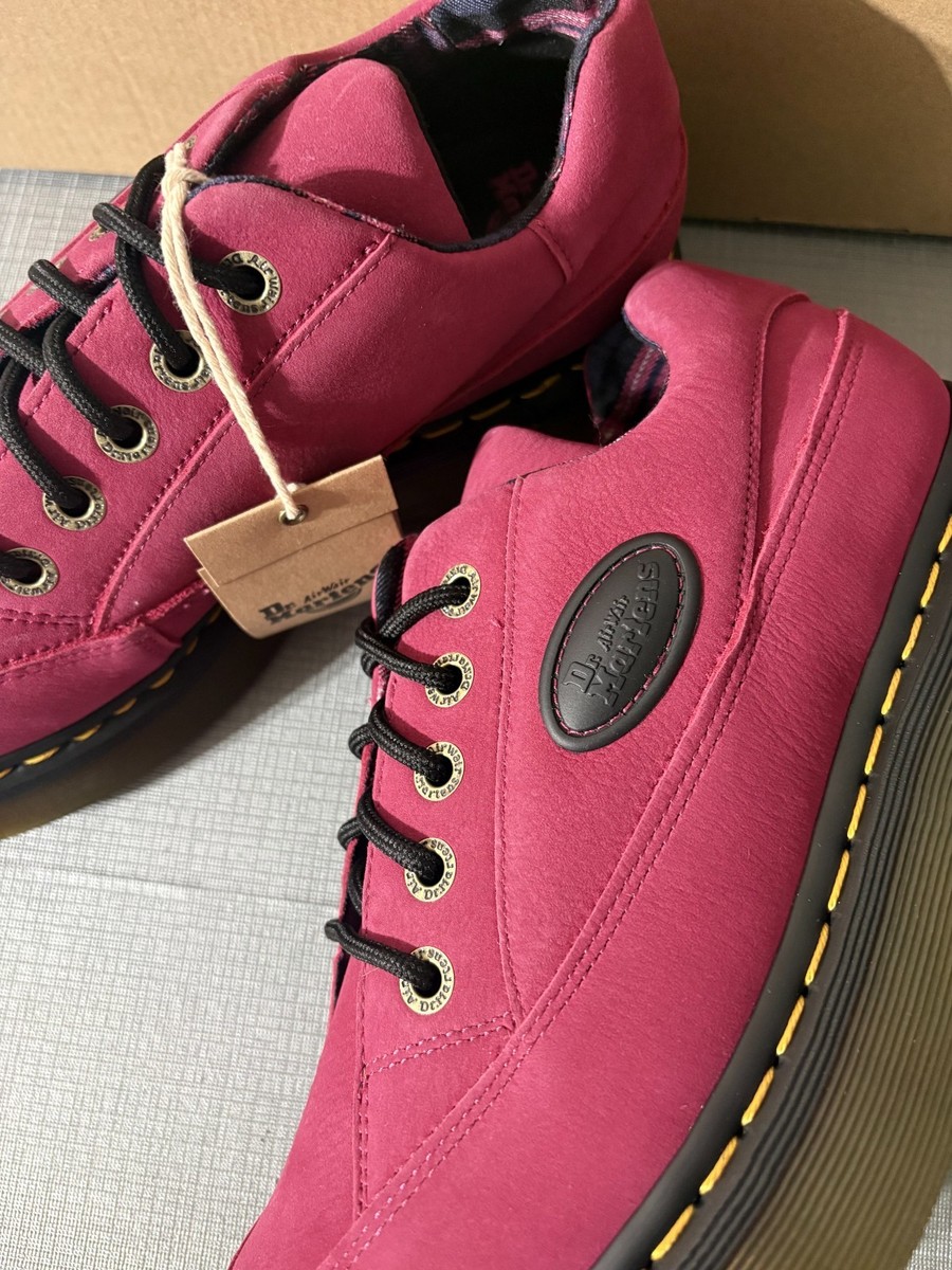 Dr. Martens BUZZ 5-Eye Fuchsia Pink Milled Nubuck Shoes MSRP$195