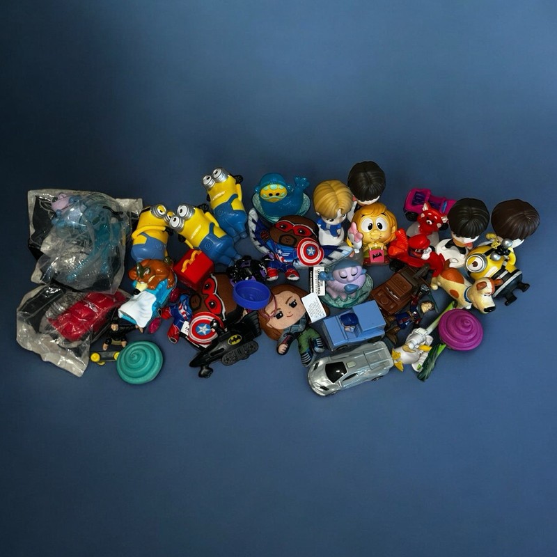 McDonalds Fast Food Toys  Mostly Happy Meal Toys, Minions, Marvel, Tinytan, Etc