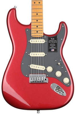 Fender American Ultra II Stratocaster Electric Guitar - Sinister Red, Maple