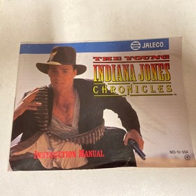 Young Indiana Jones Chronicles Nintendo NES with Instruction manual. Untested