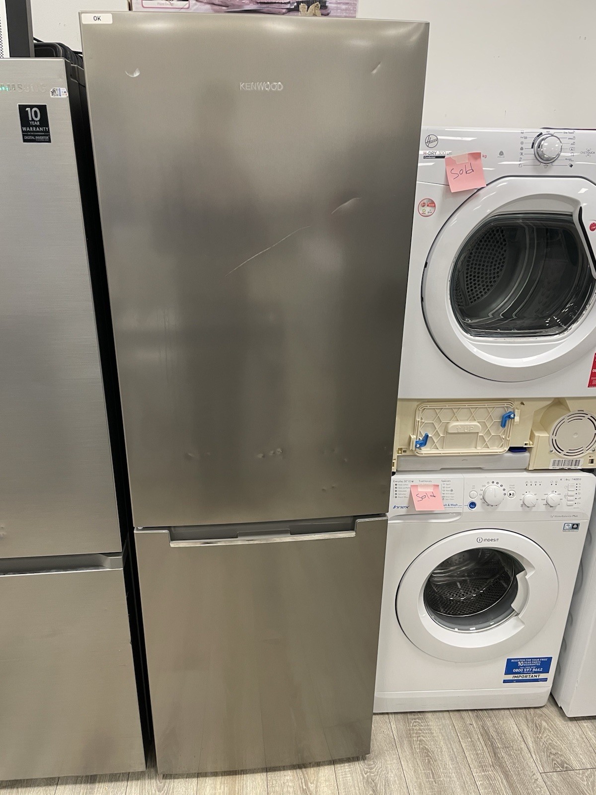 KENWOOD KNF60XD23 60/40 Fridge Freezer - Silver