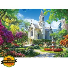 1000 Piece Little Chapel Jigsaw Puzzle Adults Kids Garden