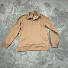 Mondetta Collared Pullover Sweatshirt S Recycled NWT 6614