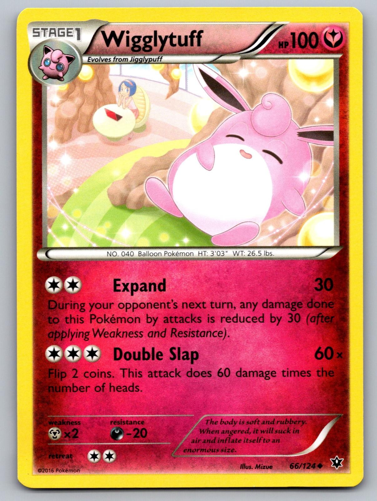 Wigglytuff 66/124 Uncommon Fates Collide Pokemon Lightly Played